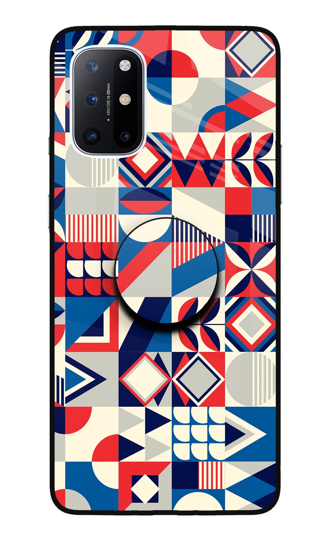 Colorful Pattern Oneplus 8T Glass Case