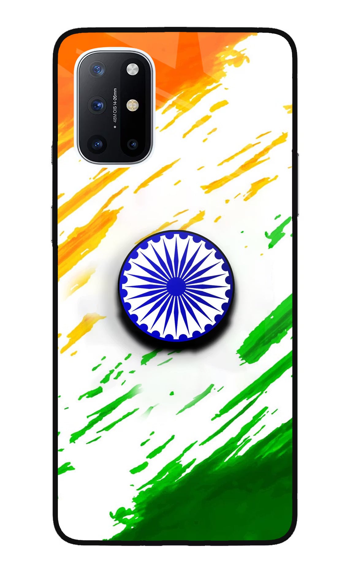 Indian Flag Ashoka Chakra Oneplus 8T Pop Case by Casekaro