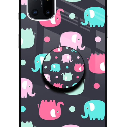 Baby Elephants Oneplus 8T Glass Case
