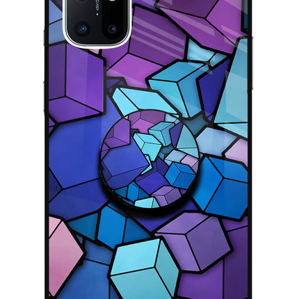 Cubic Abstract Oneplus 8T Glass Case
