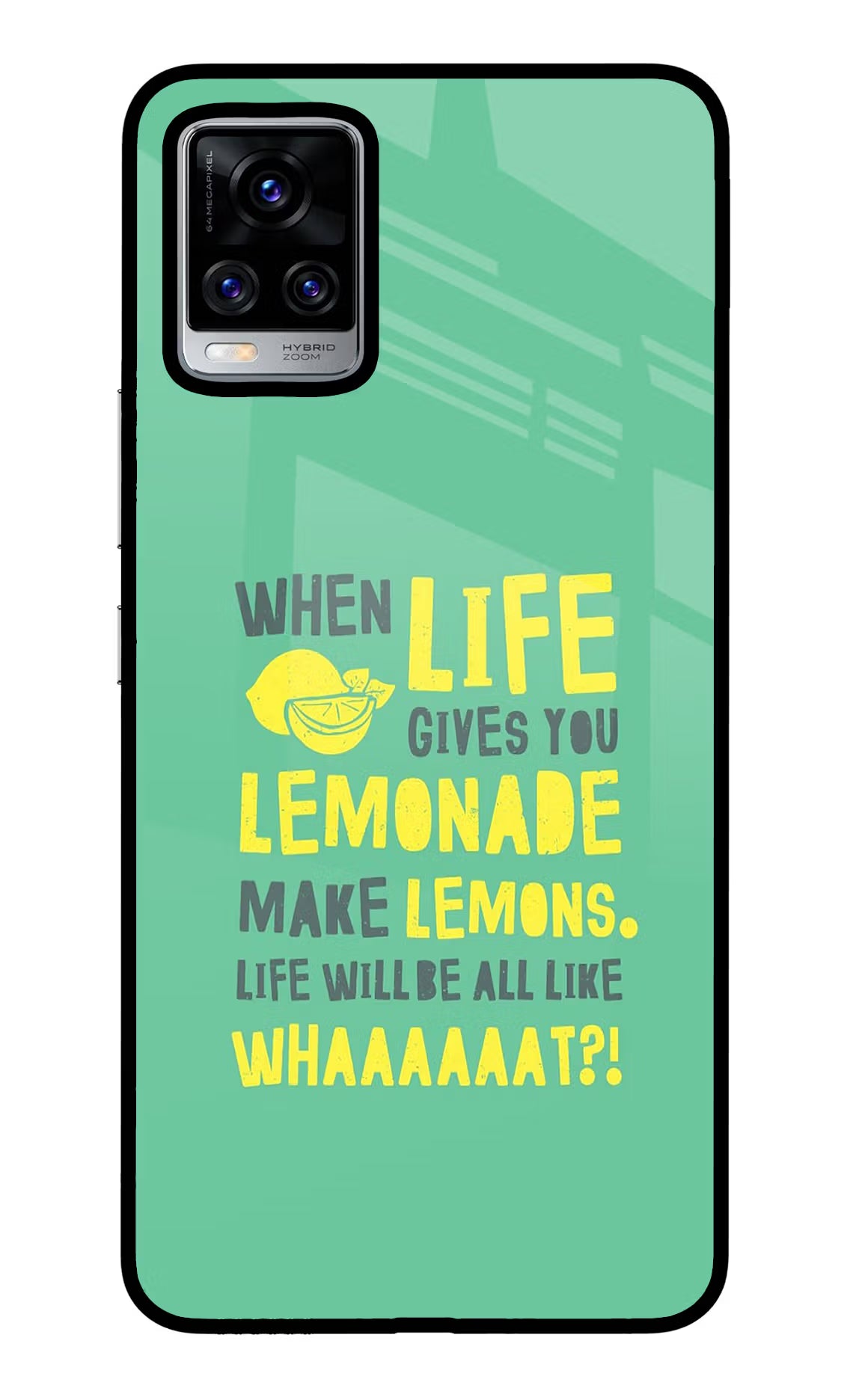 Quote Vivo V20 Pro Glass Case Back Cover by Casekaro