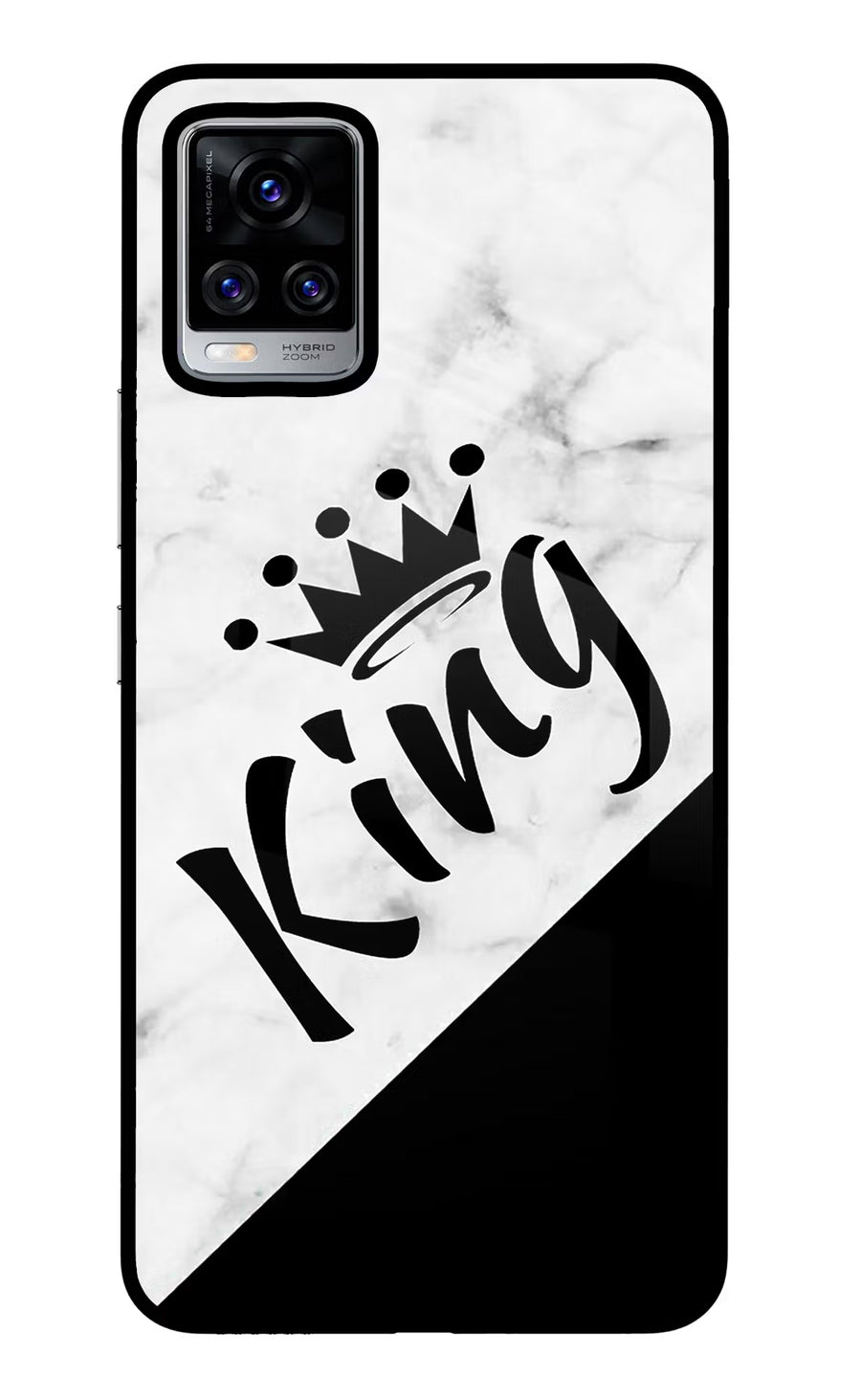 King Vivo V20 Pro Back Cover, Glass case
