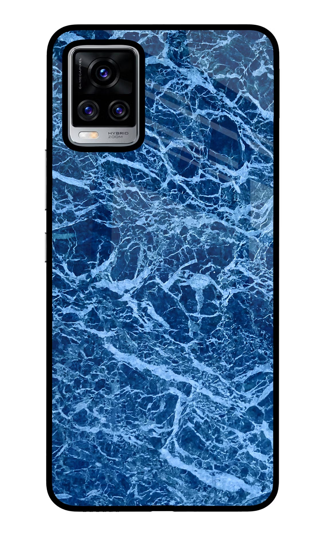 Blue Marble Vivo V20 Pro Glass Case Back Cover by Casekaro