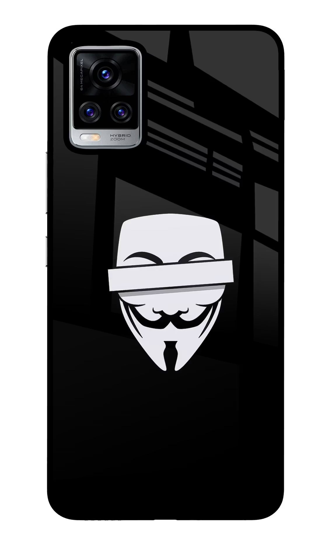 Anonymous Face Vivo V20 Pro Glass Case Back Cover by Casekaro