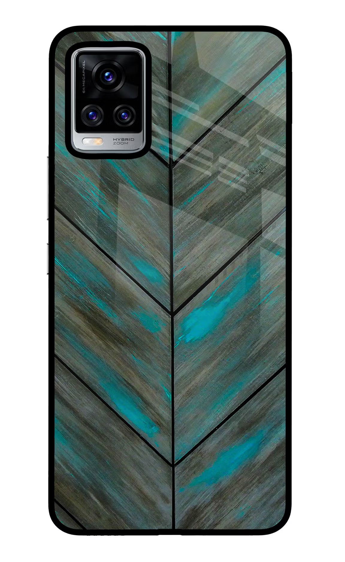 Pattern Vivo V20 Pro Glass Case Back Cover by Casekaro