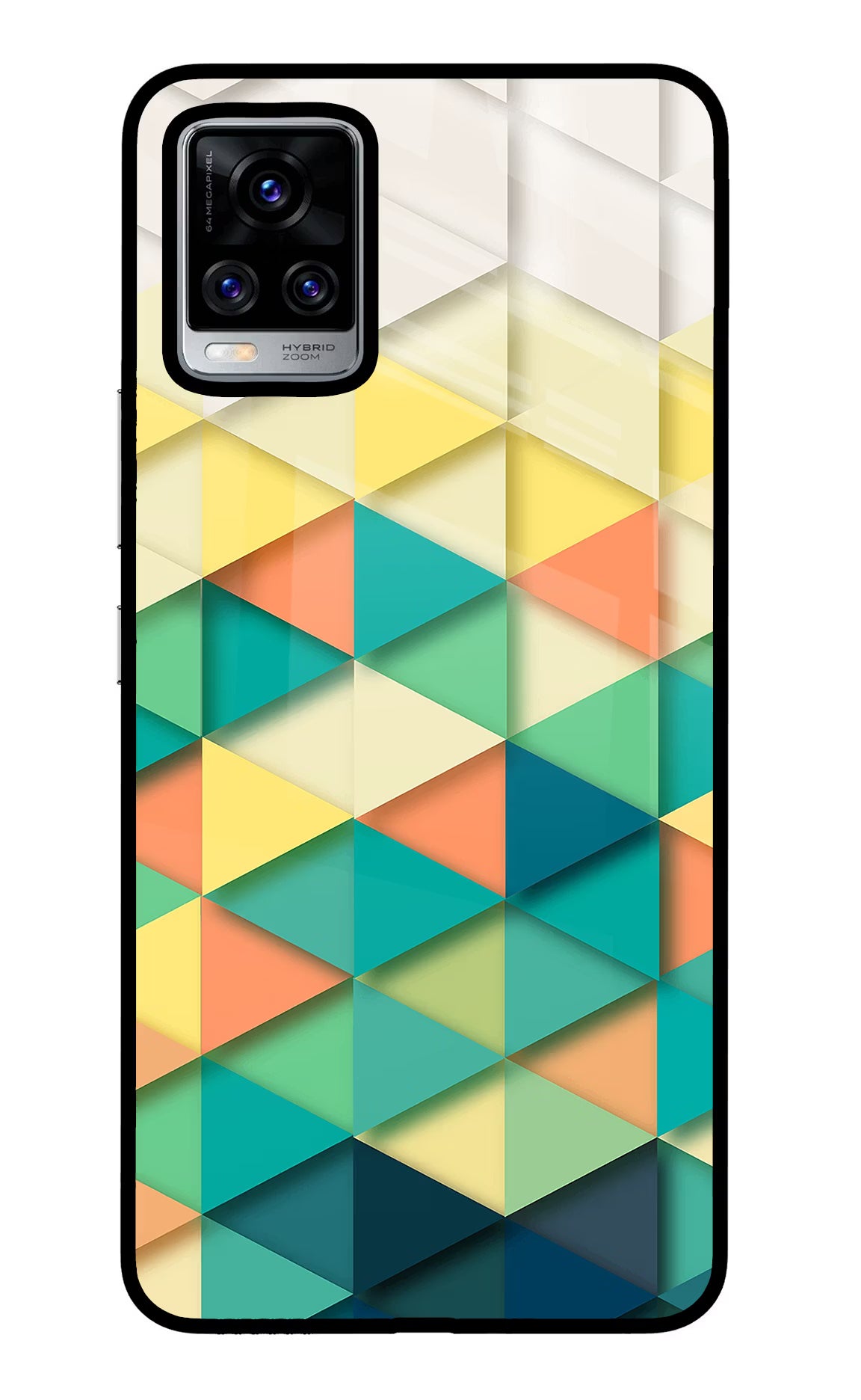 Abstract Vivo V20 Pro Glass Case Back Cover by Casekaro