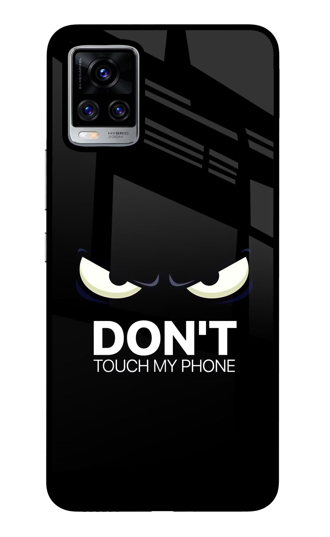 Don'T Touch My Phone Vivo V20 Pro Glass Case Back Cover by Casekaro
