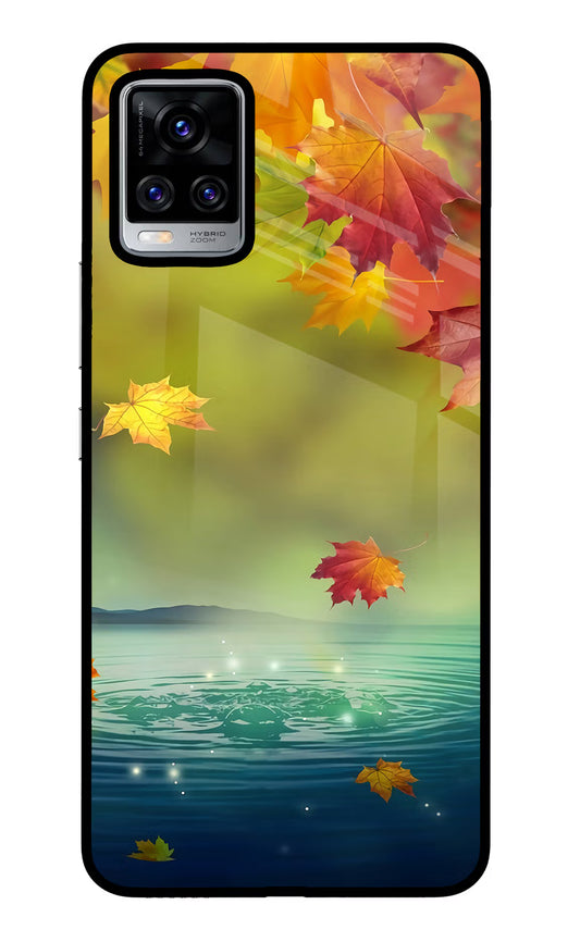 Flowers Vivo V20 Pro Glass Case