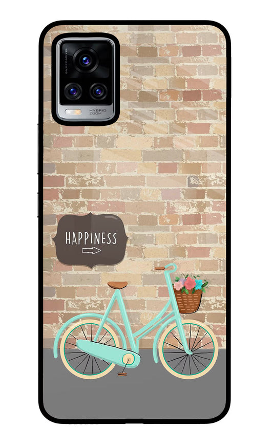 Happiness Artwork Vivo V20 Pro Glass Case