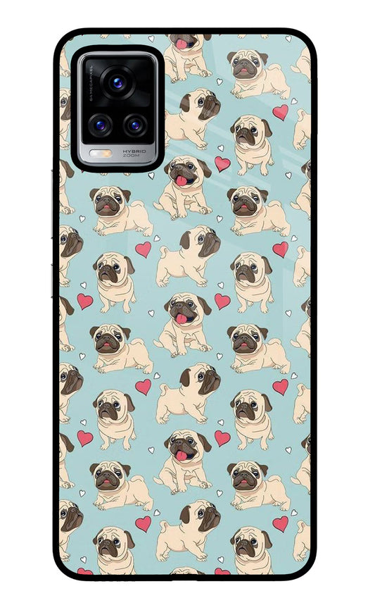 Pug Dog Vivo V20 Pro Glass Case