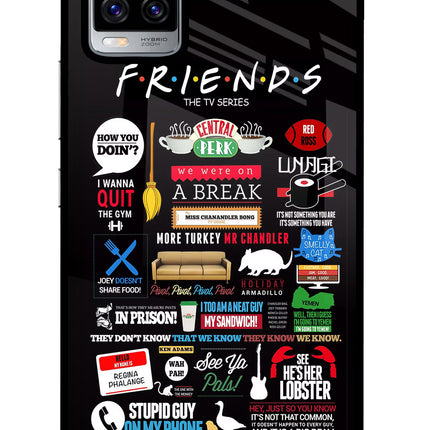 FRIENDS Vivo V20 Pro Glass Case Back Cover by Casekaro