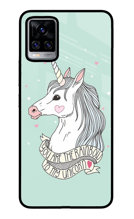 Unicorn Wallpaper Vivo V20 Pro Glass Case