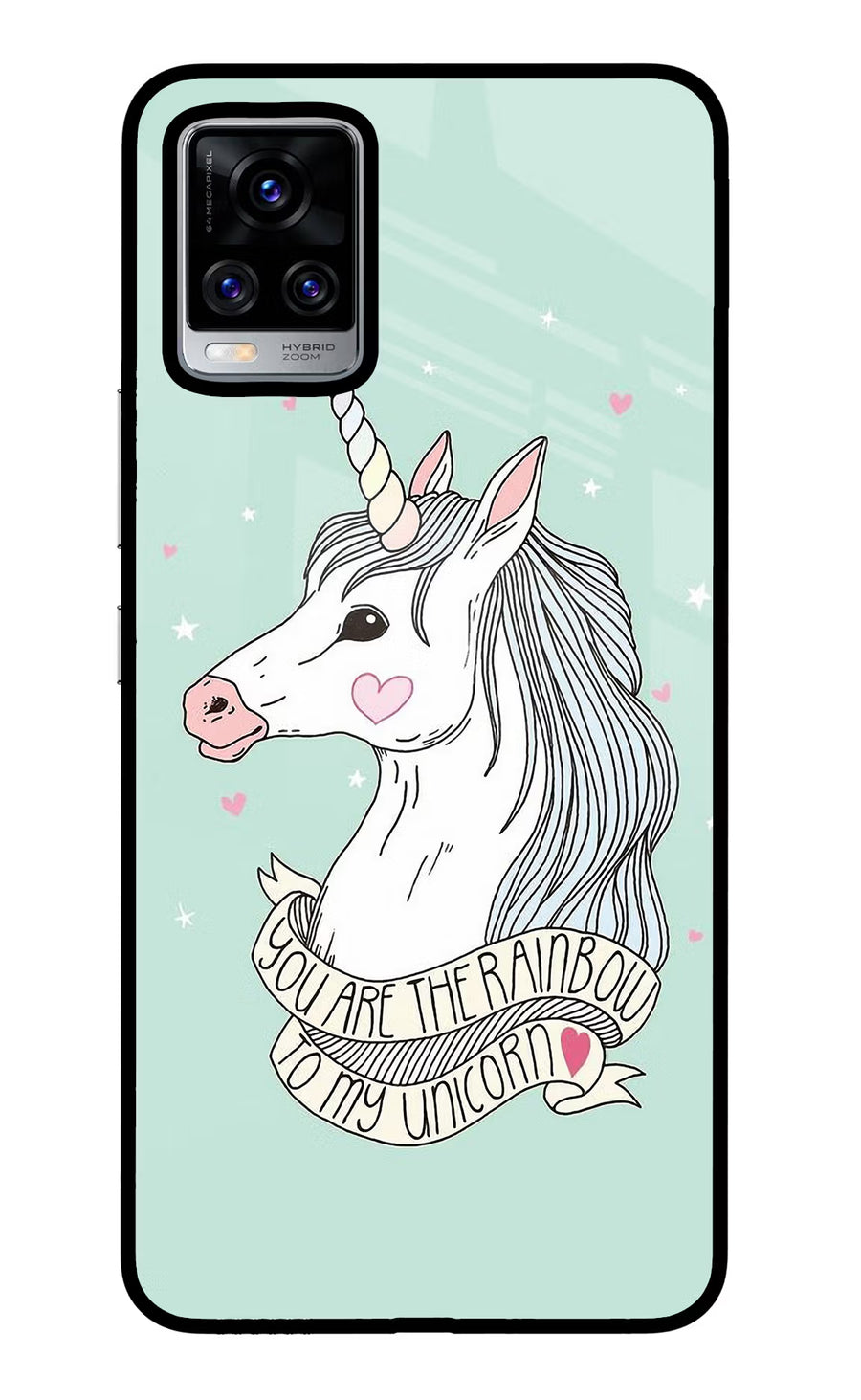 Unicorn Wallpaper Vivo V20 Pro Back Cover, Glass case