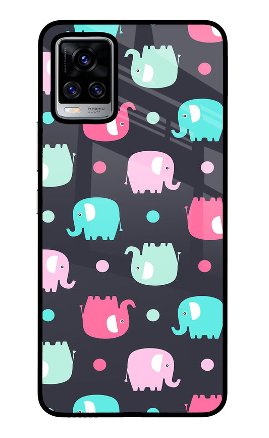 Elephants Vivo V20 Pro Glass Case