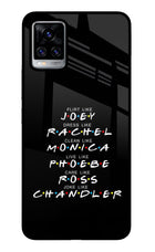 FRIENDS Character Vivo V20 Pro Glass Case