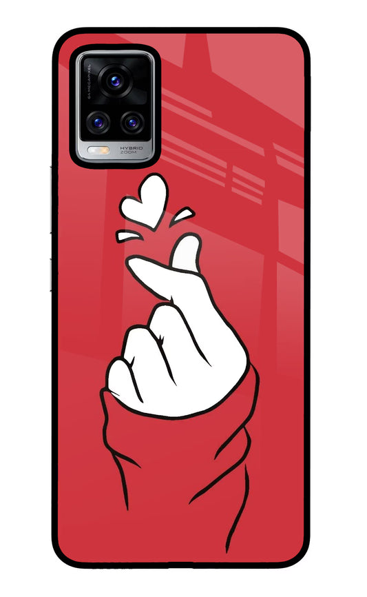 Korean Love Sign Vivo V20 Pro Glass Case