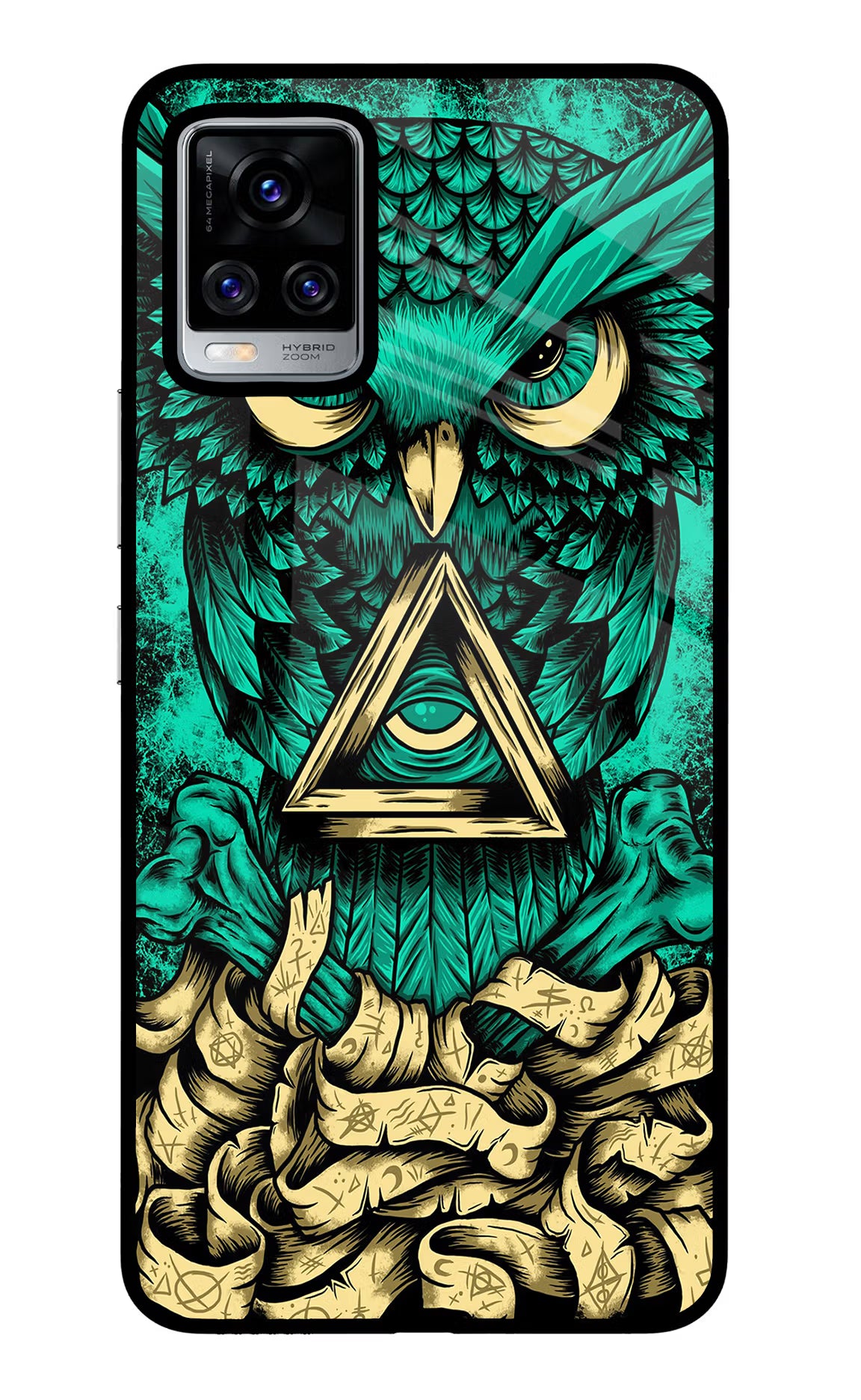 Green Owl Vivo V20 Pro Glass Case