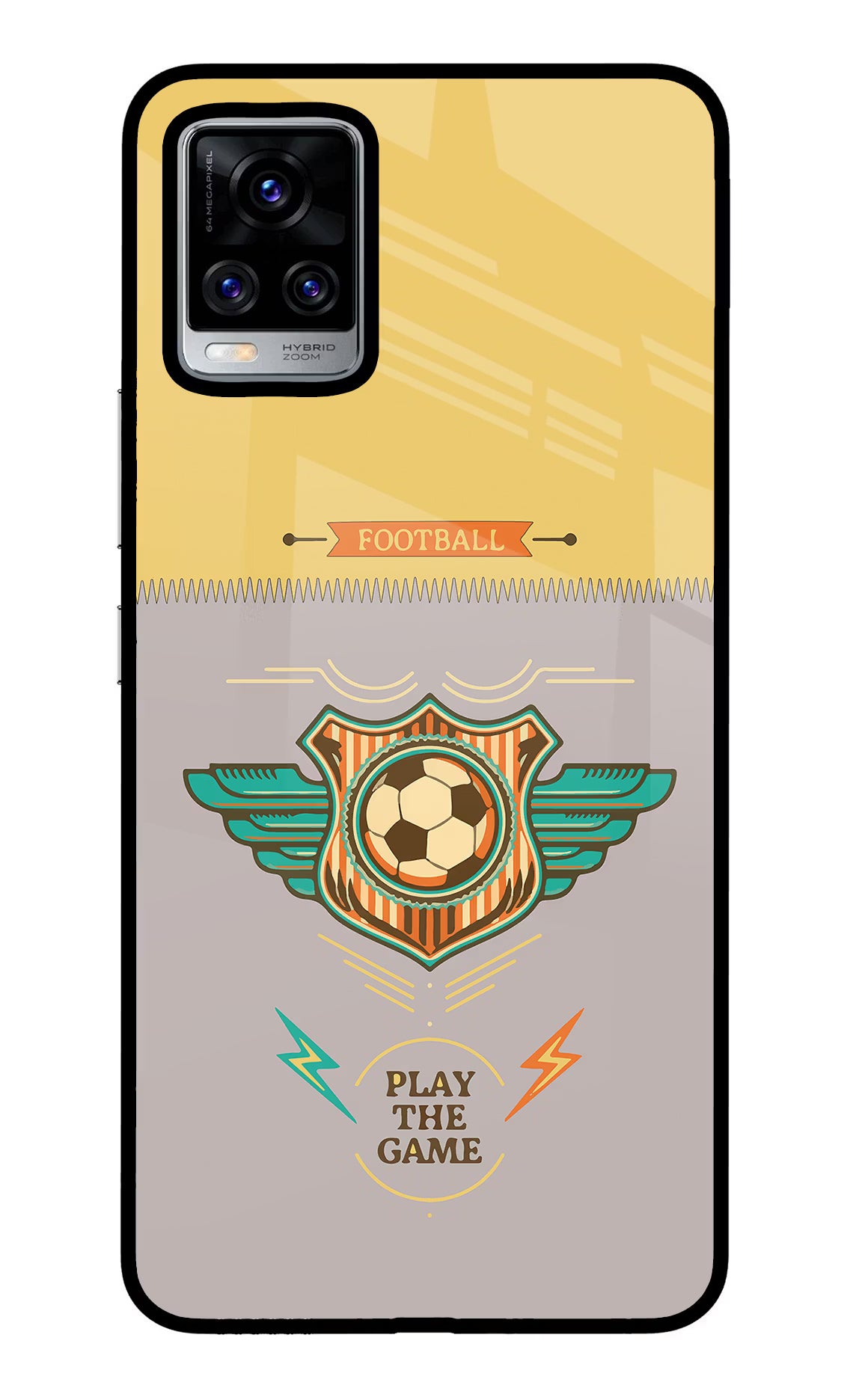 Football Vivo V20 Pro Glass Case