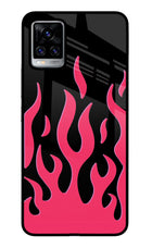 Fire Flames Vivo V20 Pro Glass Case