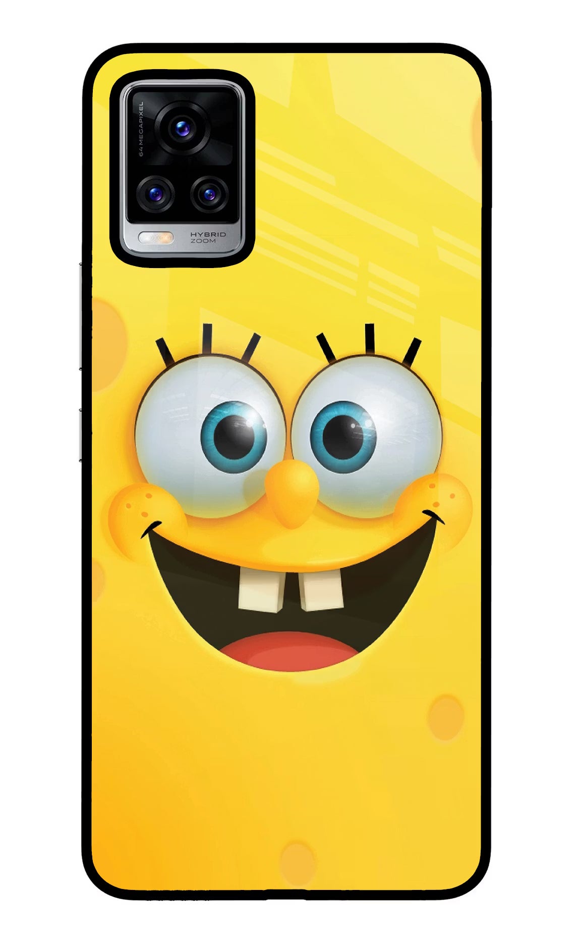 Sponge 1 Vivo V20 Pro Glass Case Back Cover by Casekaro