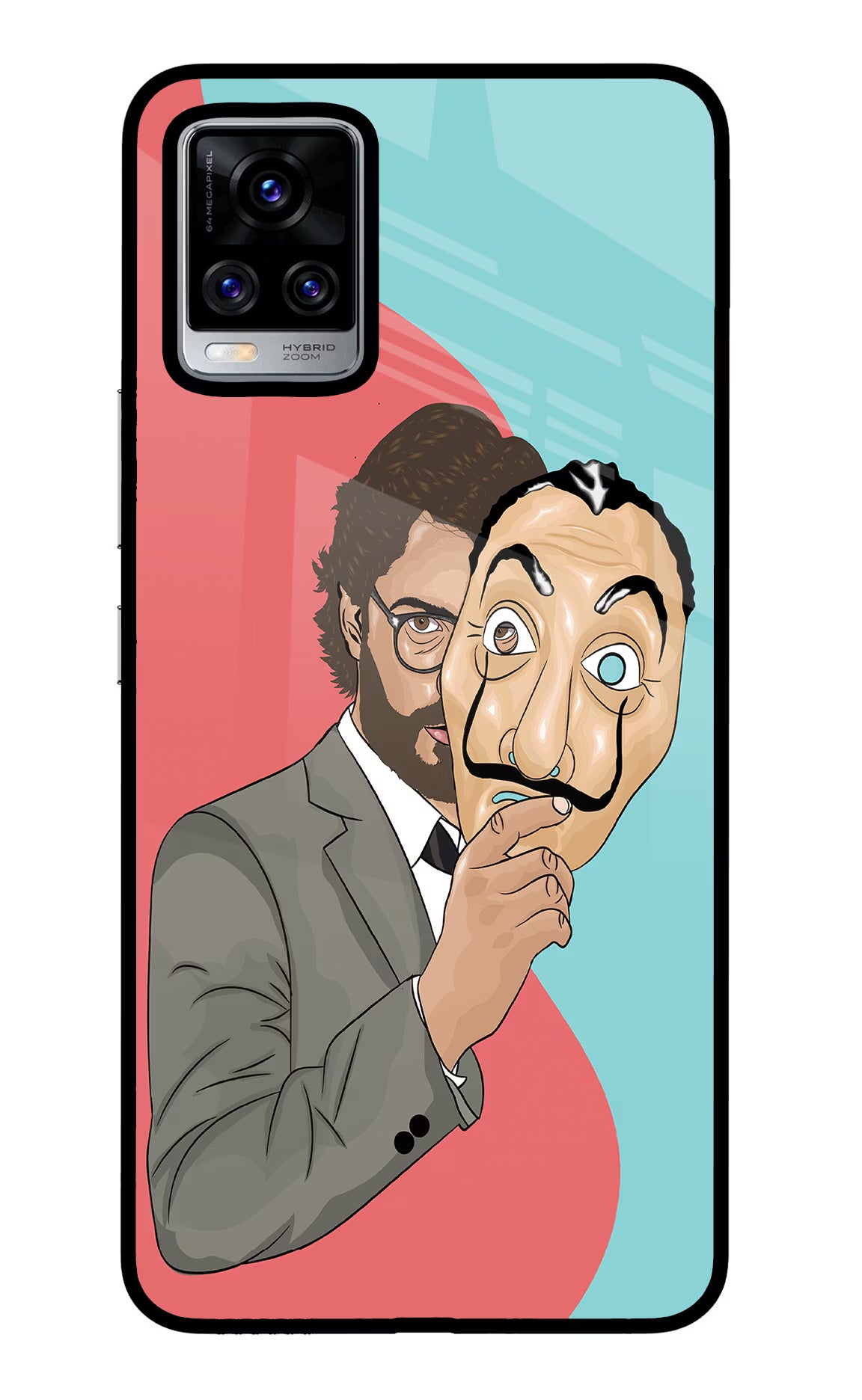 Professor Vivo V20 Pro Glass Case Back Cover by Casekaro