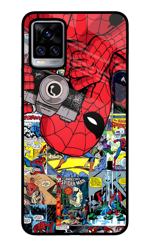 Spider Man Vivo V20 Pro Glass Case