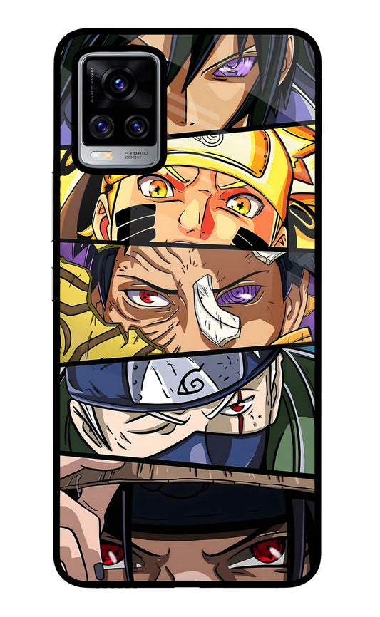 Naruto Character Vivo V20 Pro Glass Case