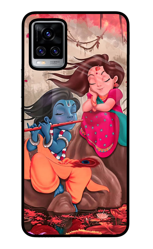 Radhe Krishna Vivo V20 Pro Glass Case