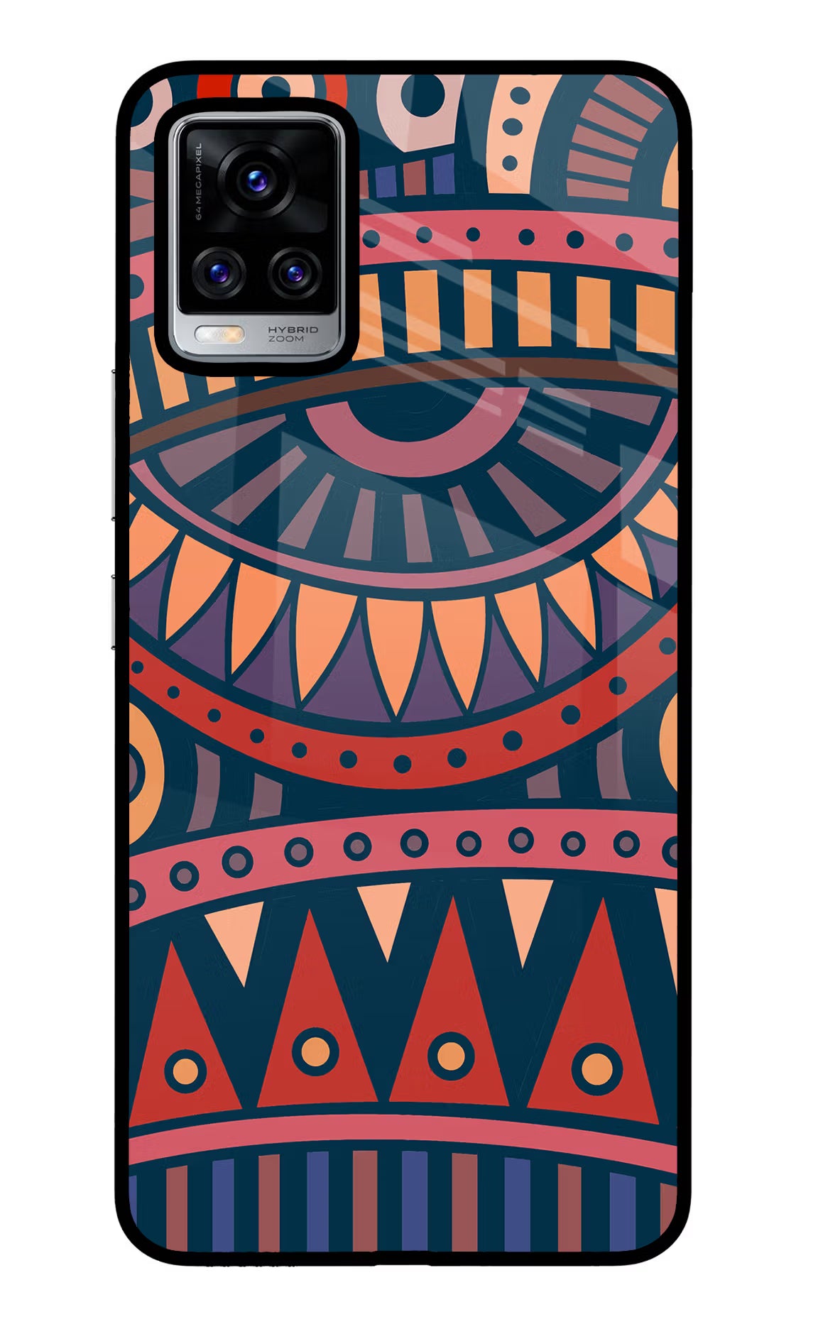 African Culture Design Vivo V20 Pro Glass Case Back Cover by Casekaro