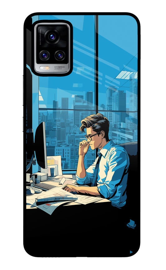 Focused Hustler (AI Generated) Vivo V20 Pro Glass Case