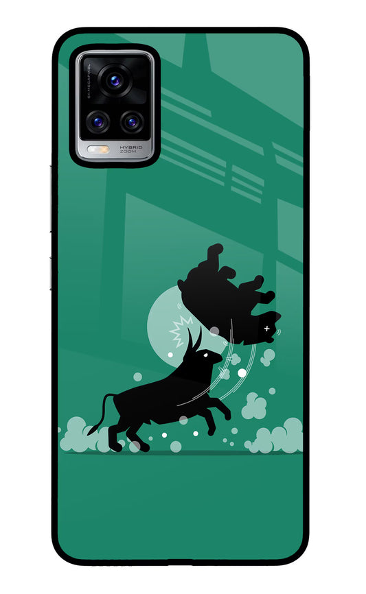 Bull Conqueror Vivo V20 Pro Glass Case