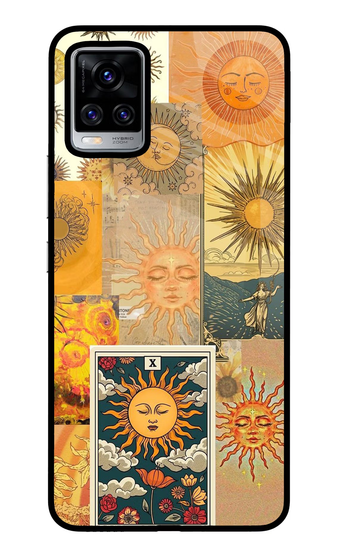 Sun Vivo V20 Pro Glass Case Back Cover by Casekaro