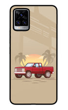 Desert Classic Drive Vivo V20 Pro Glass Case
