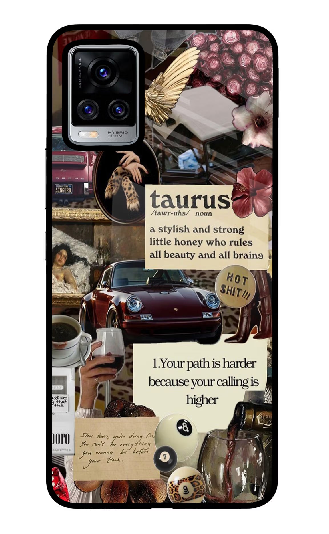 Taurus Zodiac Vivo V20 Pro Glass Case