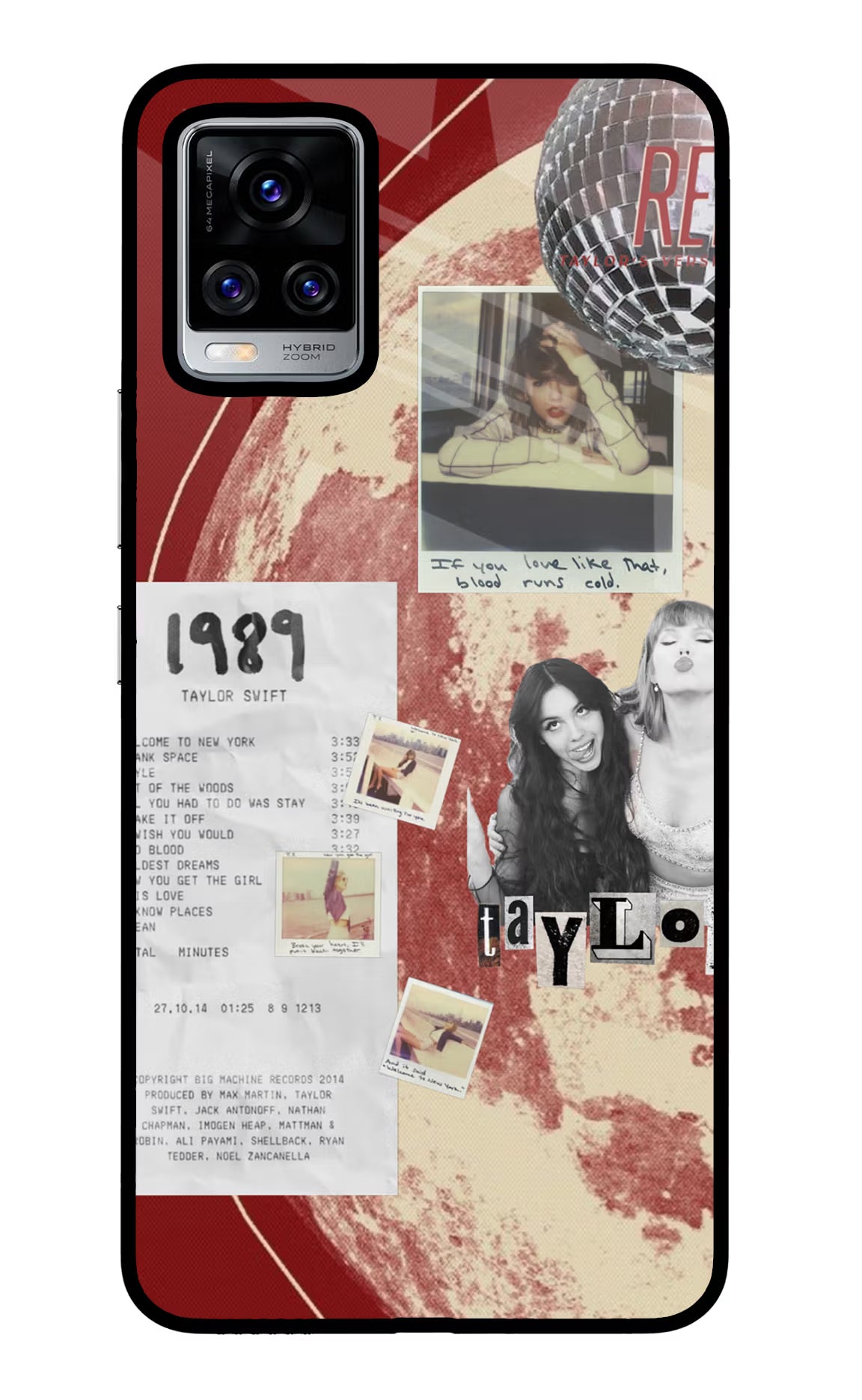 Taylor Swift Vivo V20 Pro Glass Case