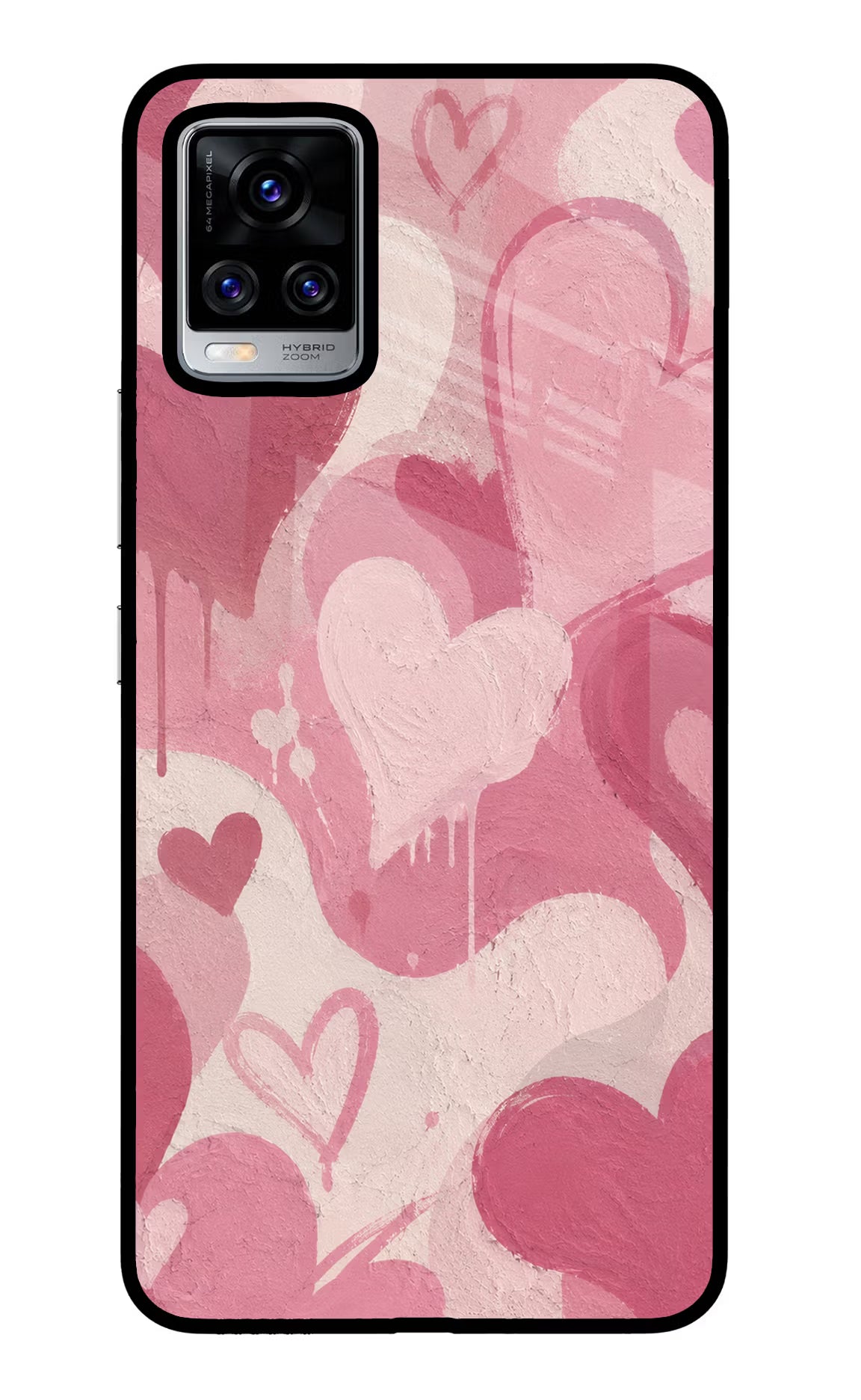 Hearty case Vivo V20 Pro Glass Case Back Cover by Casekaro