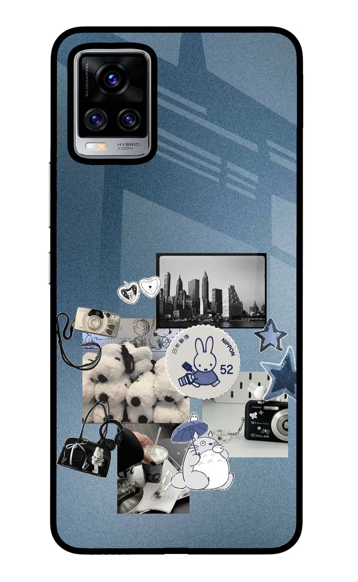 Miffy Vivo V20 Pro Glass Case Back Cover by Casekaro