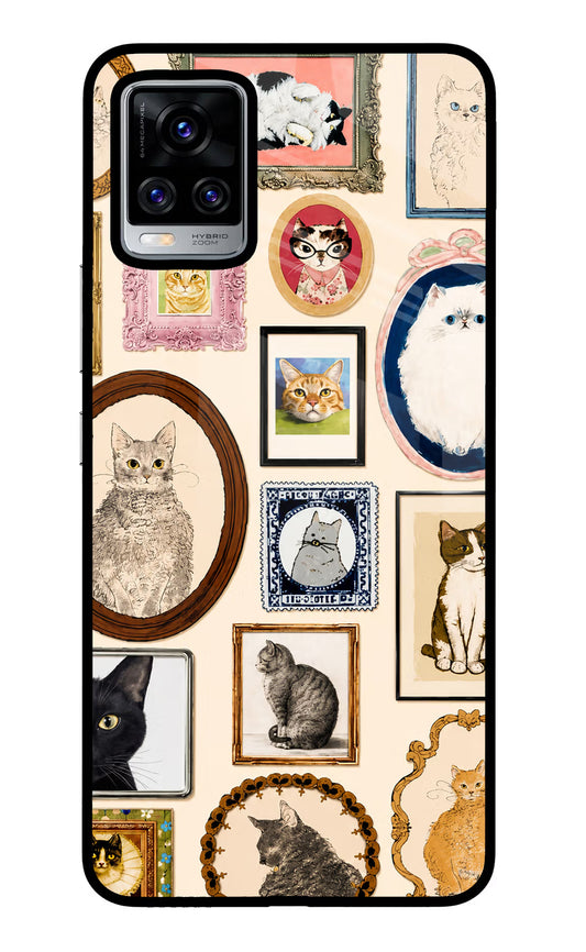 Mirror Cats Vivo V20 Pro Glass Case