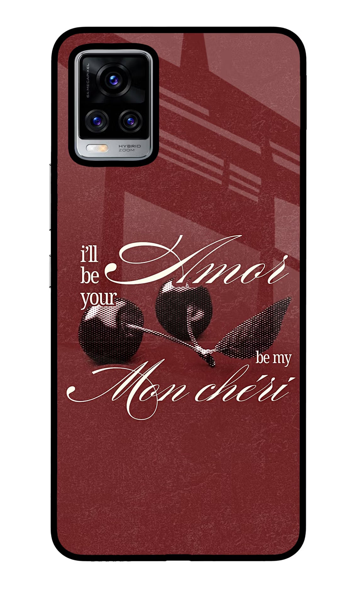 Velvet Cherry Vivo V20 Pro Glass Case