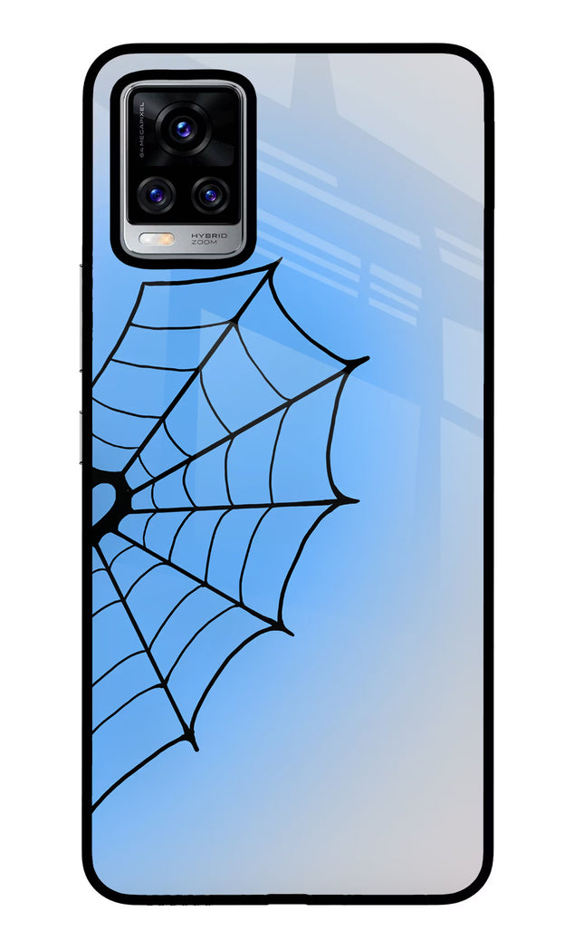Blue Web Vivo V20 Pro Glass Case