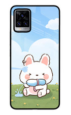 Bunny Treat Vivo V20 Pro Glass Case