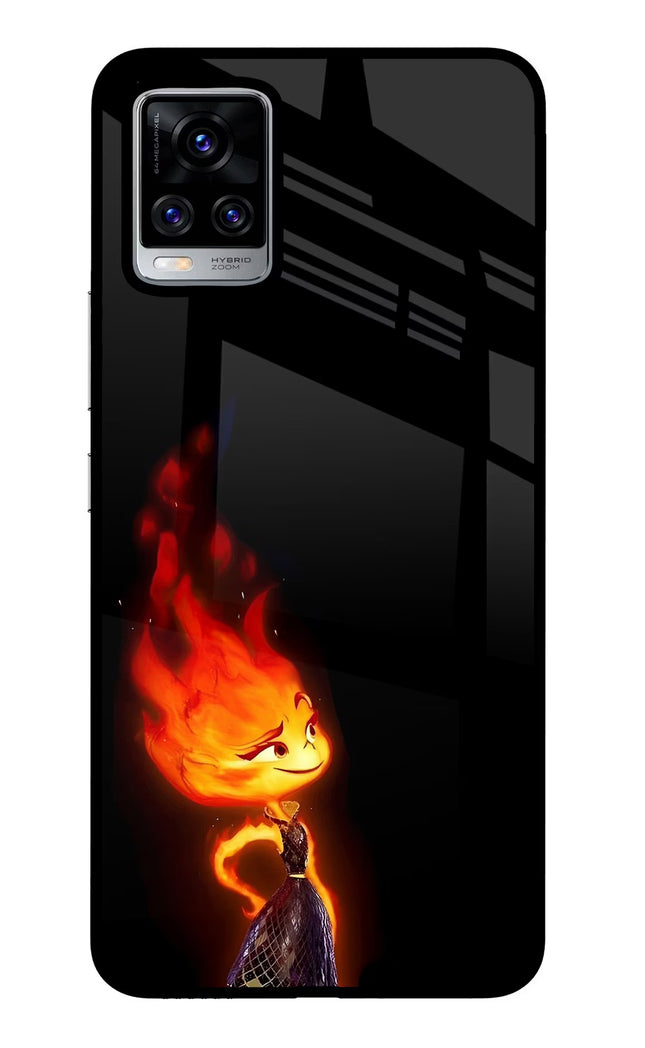 Ember Flame Vivo V20 Pro Glass Case