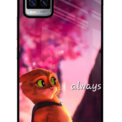 Always Cat Vivo V20 Pro Glass Case