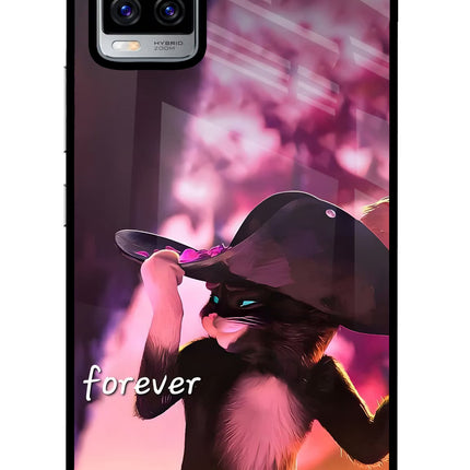 Forever Cat Vivo V20 Pro Glass Case