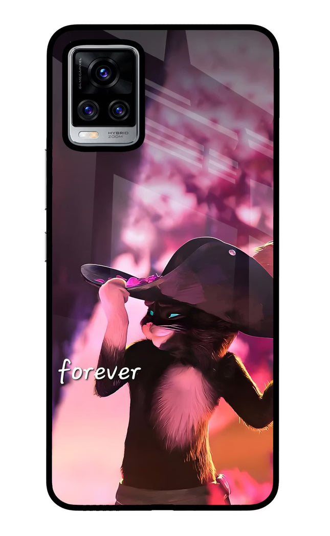 Forever Cat Vivo V20 Pro Glass Case