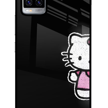 Kitty Charm Vivo V20 Pro Glass Case