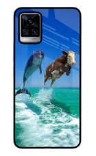 Dolphin vs Cow Vivo V20 Pro Glass Case