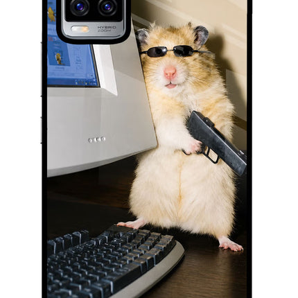 Hacker Hamster Vivo V20 Pro Glass Case
