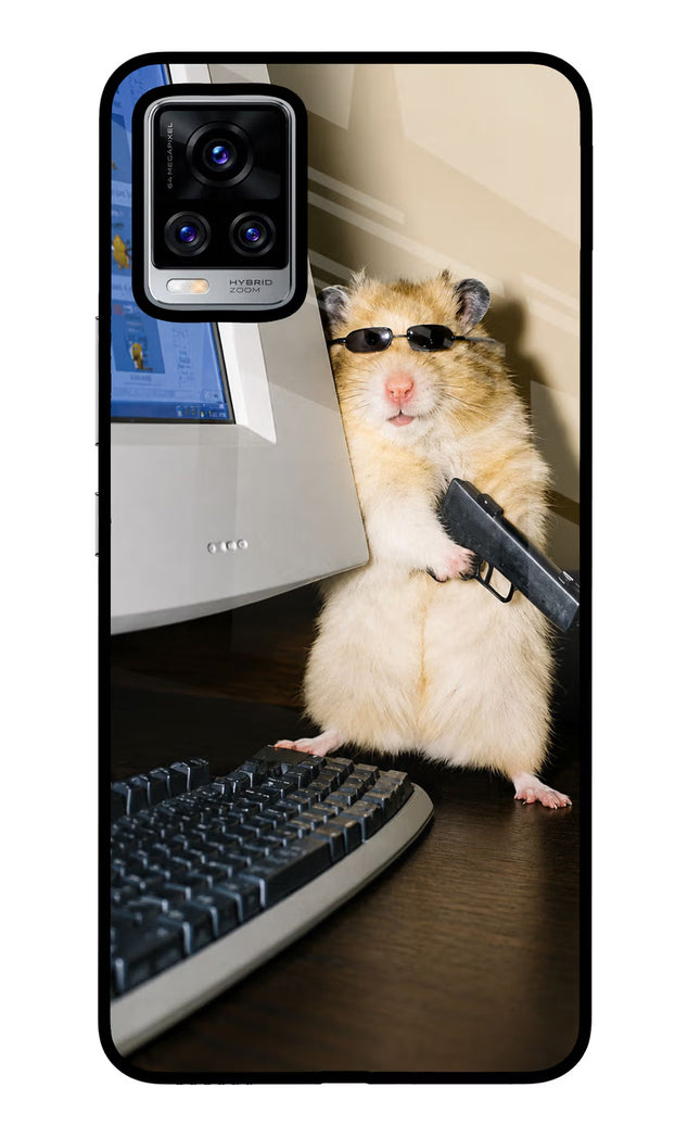 Hacker Hamster Vivo V20 Pro Glass Case