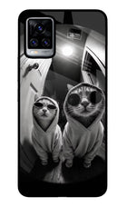 Hood Cats Vivo V20 Pro Glass Case